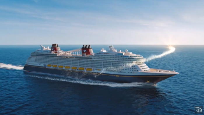 The Disney Wish at Sea