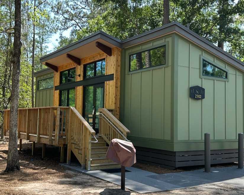Exterior view of a cabin at Disney's Fort Wilderness