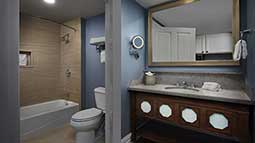 BC-BATHROOM View of the bathroom in a Beach Club resort room