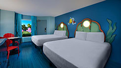 AOA-Little-Mermaid View of a Little Mermaid room at Disney's Art of Animation resort