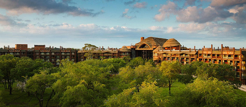 Aerial view of Disney's Animal Kingdom Lodge