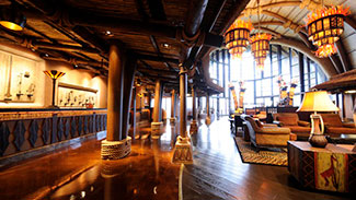 View of the lobby at Disney's Animal Kingdom Lodge